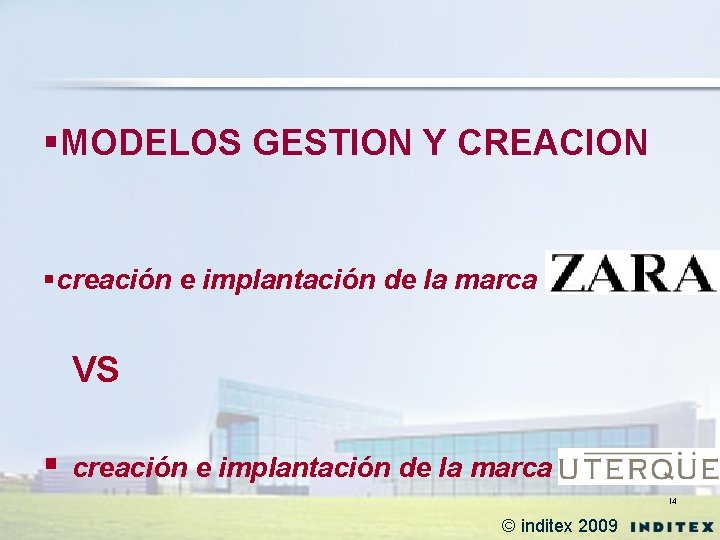 §MODELOS GESTION Y CREACION §creación e implantación de la marca VS § creación e