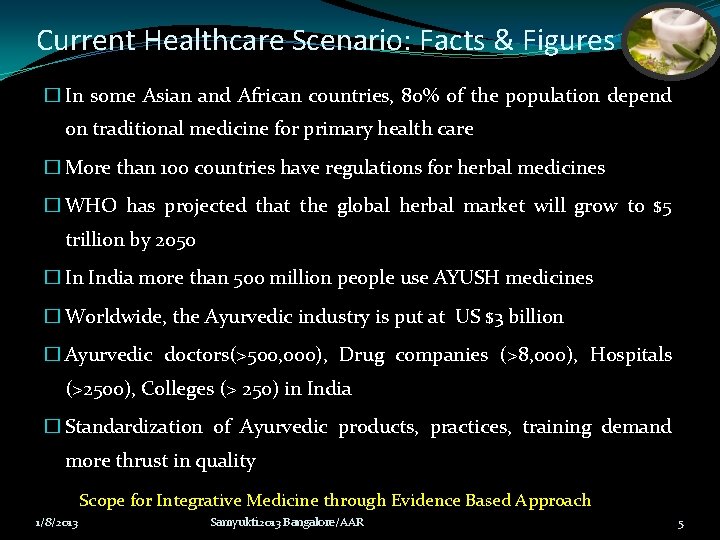 Current Healthcare Scenario: Facts & Figures � In some Asian and African countries, 80% Current Healthcare Scenario: Facts & Figures � In some Asian and African countries, 80%