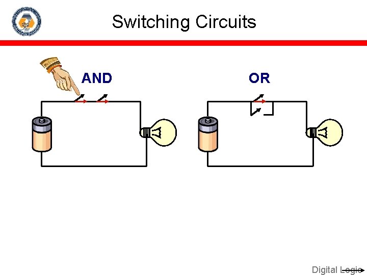 Switching Circuits AND OR Digital Logic 