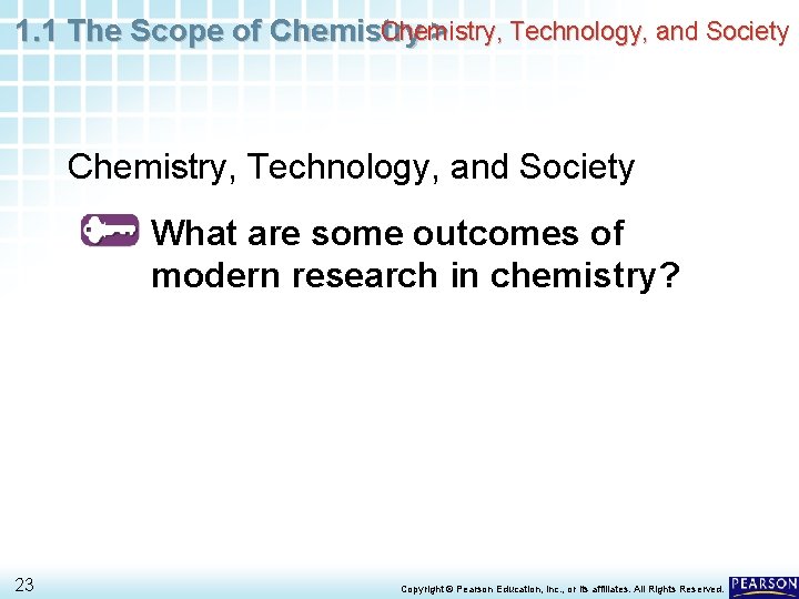 Chemistry, Technology, and Society 1. 1 The Scope of Chemistry > Chemistry, Technology, and