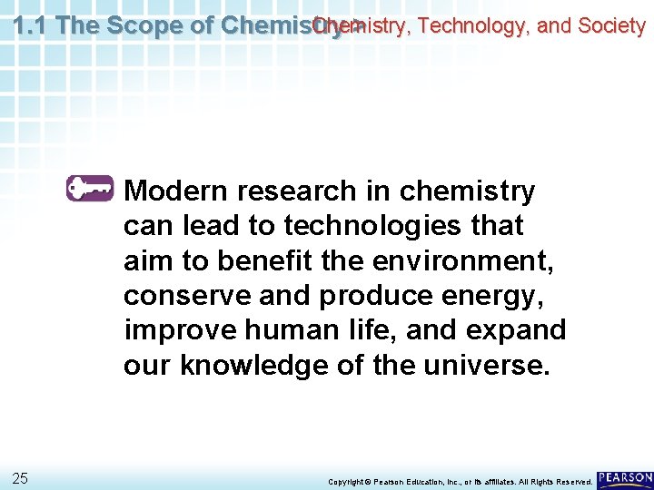 Chemistry, Technology, and Society 1. 1 The Scope of Chemistry > Modern research in