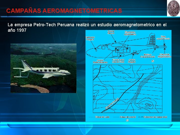 CAMPAÑAS AEROMAGNETOMETRICAS La empresa Petro-Tech Peruana realizó un estudio aeromagnetometrico en el año 1997