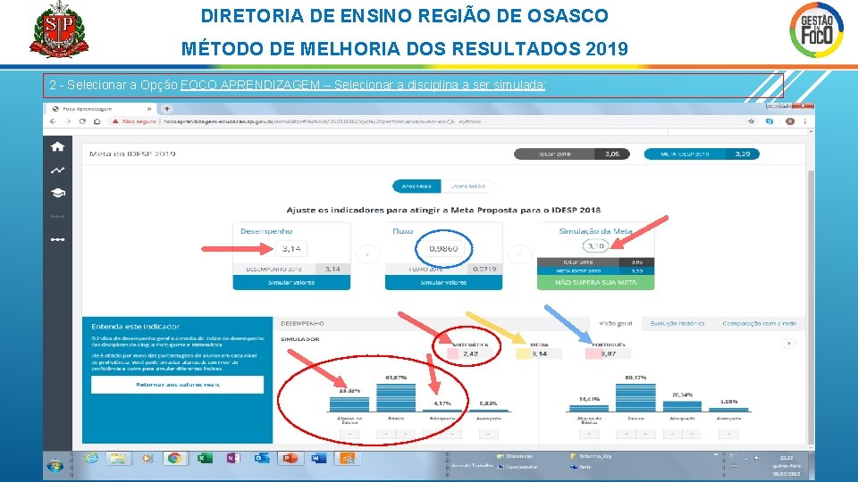 DIRETORIA DE ENSINO REGIÃO DE OSASCO MÉTODO DE MELHORIA DOS RESULTADOS 2019 2 -