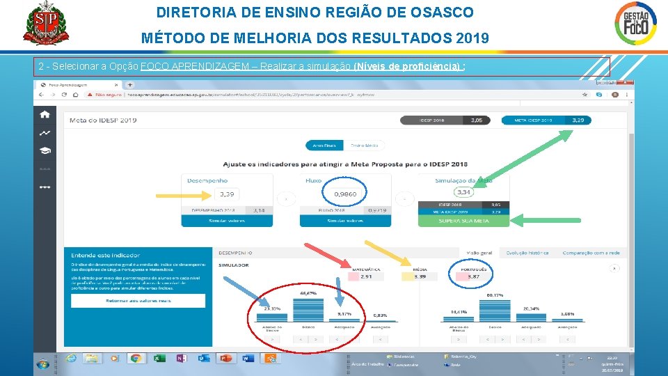 DIRETORIA DE ENSINO REGIÃO DE OSASCO MÉTODO DE MELHORIA DOS RESULTADOS 2019 2 -