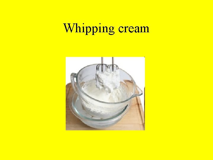 Whipping cream 