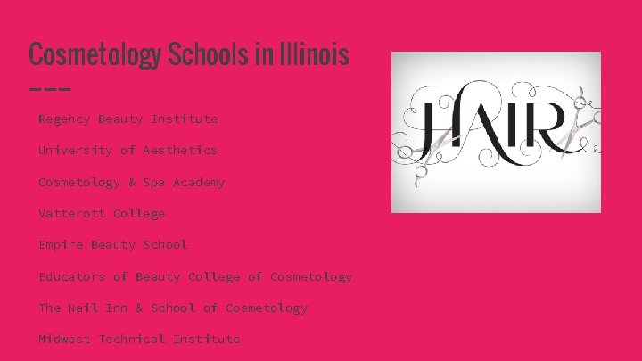 Cosmetology Schools in Illinois Regency Beauty Institute University of Aesthetics Cosmetology & Spa Academy