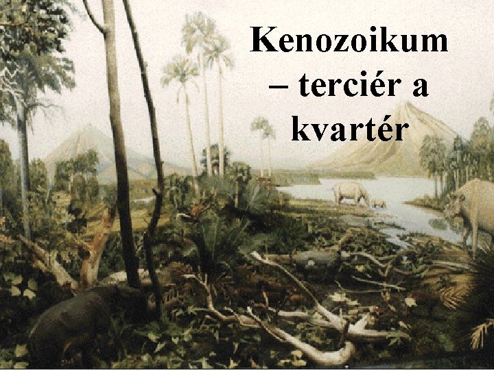 Kenozoikum – terciér a kvartér Kenozoikum – terciér a kvartér