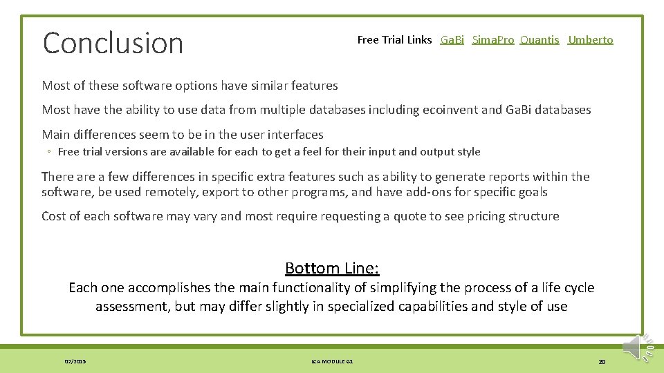 Conclusion Free Trial Links Ga. Bi Sima. Pro Quantis Umberto Most of these software