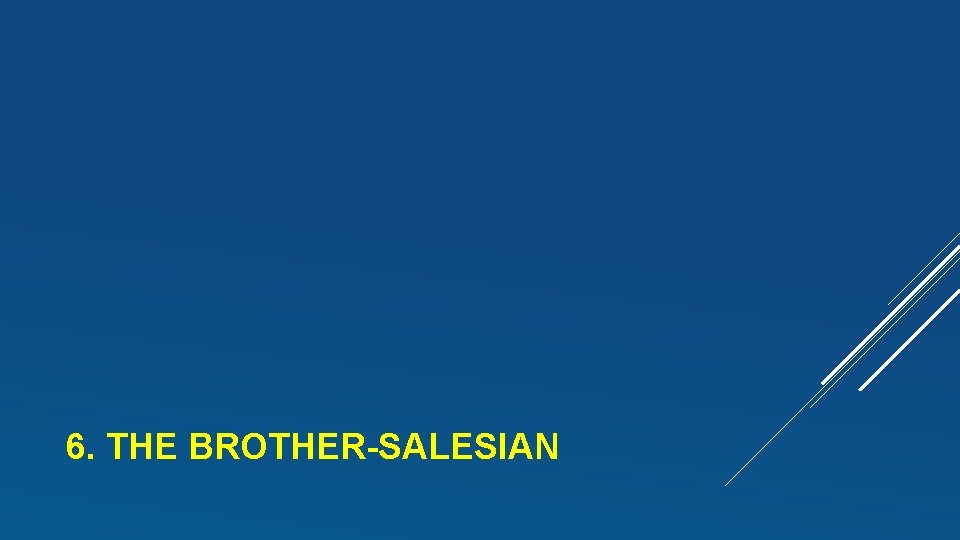 6. THE BROTHER-SALESIAN 