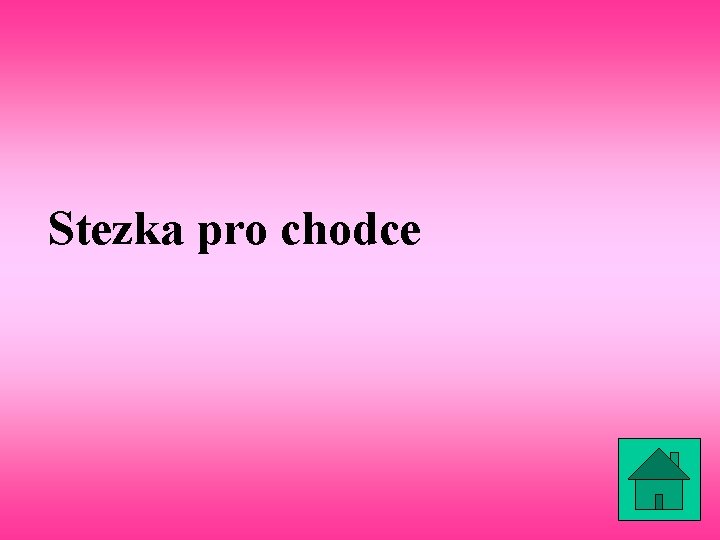 Stezka pro chodce 