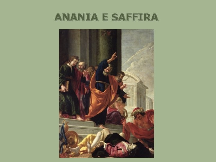 ANANIA E SAFFIRA 
