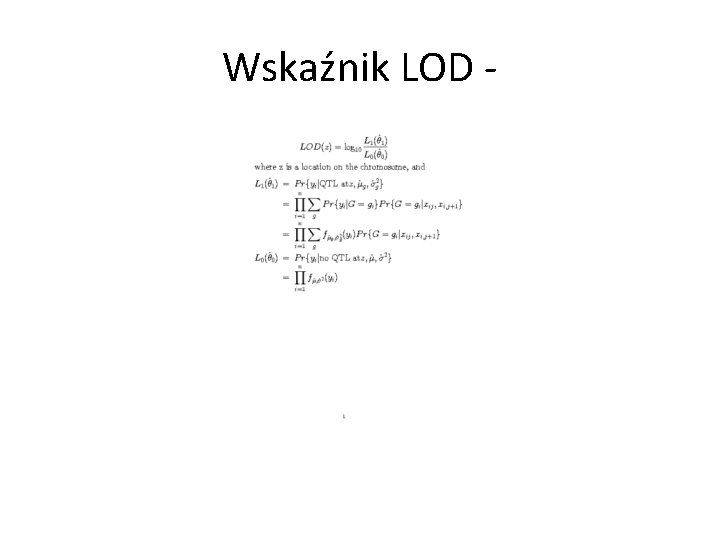 Wskaźnik LOD - 