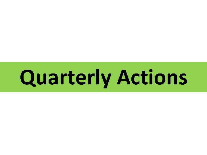 Pneumatic tires Quarterly Actions Pneumatic tires Quarterly Actions