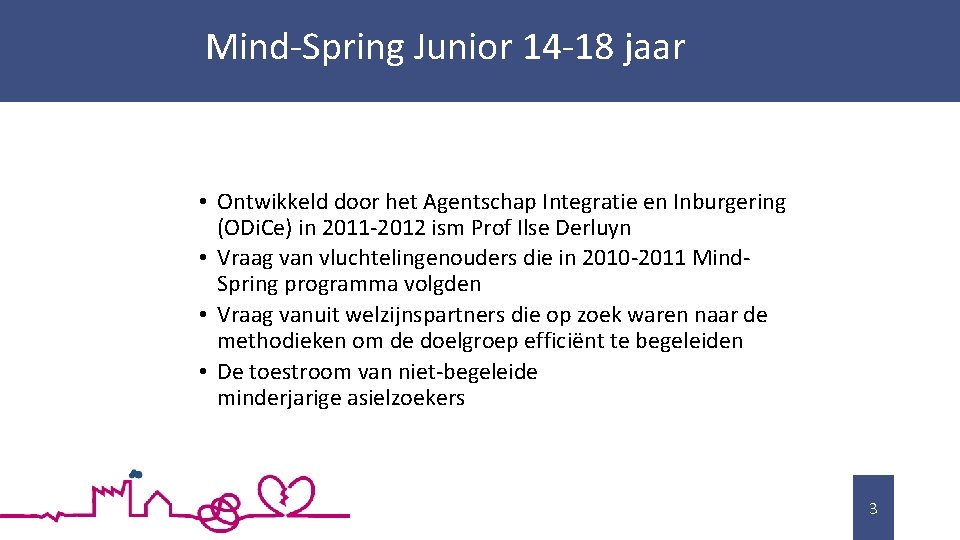 Mind-Spring Junior 14 -18 jaar • Ontwikkeld door het Agentschap Integratie en Inburgering (ODi.