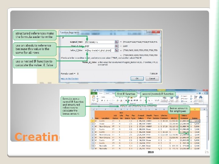 Creating Nested IFs New Perspectives on Microsoft Excel 2010 21 