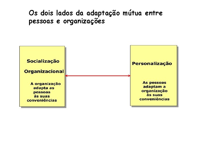 Os dois lados da adaptação mútua entre pessoas e organizações 