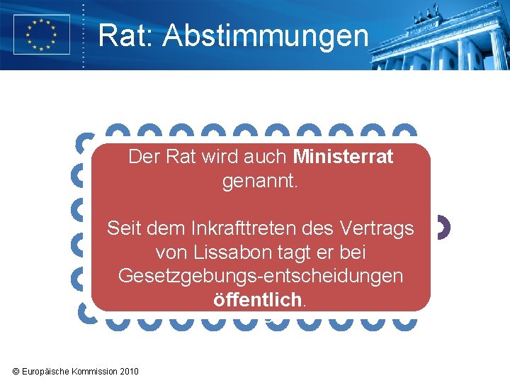 Rat: Abstimmungen Der ist neben dem Europäischen Parlament das In Rat den meisten Fällen