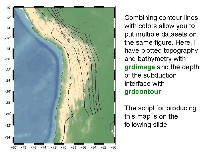 Combining contour lines with colors allow you to put multiple datasets on the same