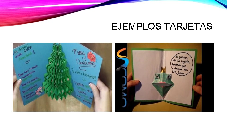 EJEMPLOS TARJETAS 