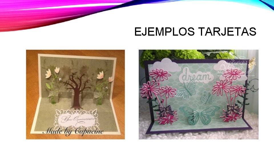 EJEMPLOS TARJETAS 