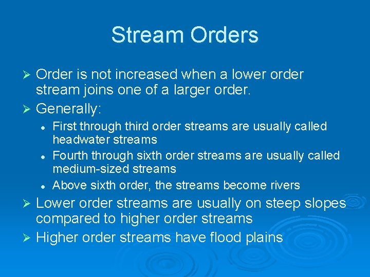 Stream Orders Order is not increased when a lower order stream joins one of