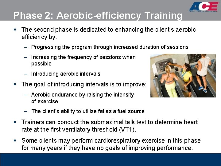 Phase 2: Aerobic-efficiency Training § The second phase is dedicated to enhancing the client’s