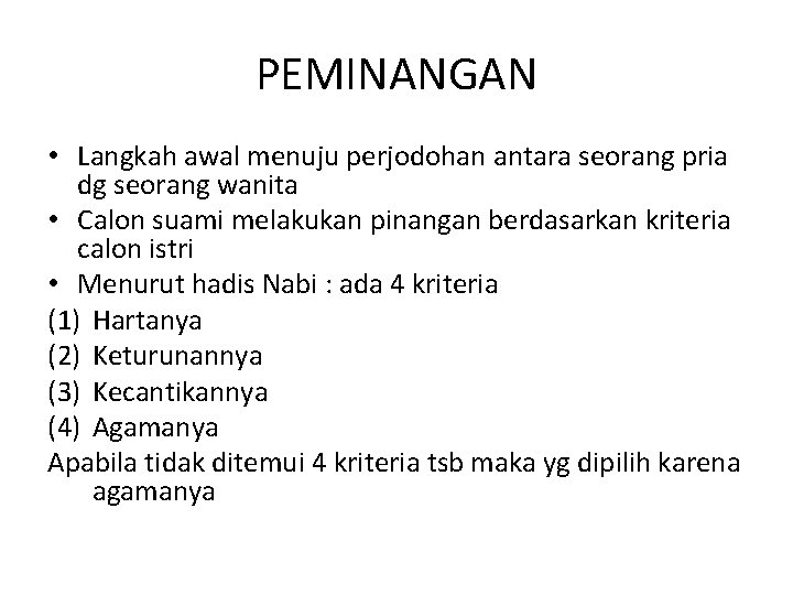 Hukum Perkawinan Islam Materi Ppm 2015 Rachmi Sulistyarini