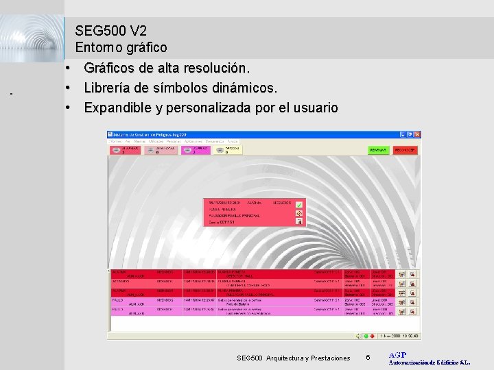 . . . . SEG 500 V 2 Entorno gráfico • Gráficos de alta