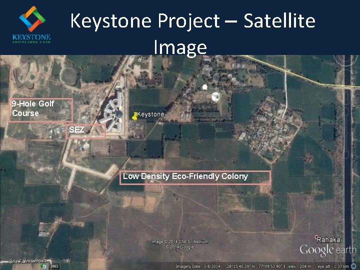Google Image Keystone Project – Satellite Image 9 -Hole Golf Course SEZ Low Density