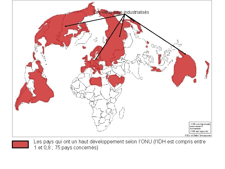 Les vieux pays industrialisés Les pays qui ont un haut développement selon l’ONU (l’IDH