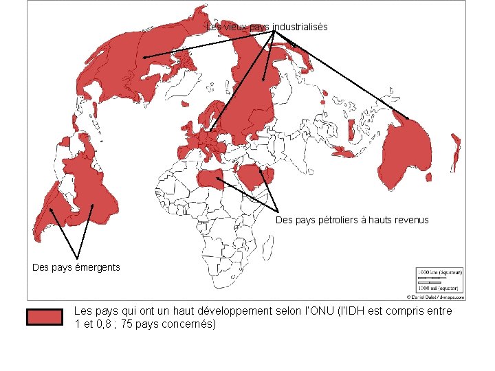 Les vieux pays industrialisés Des pays pétroliers à hauts revenus Des pays émergents Les
