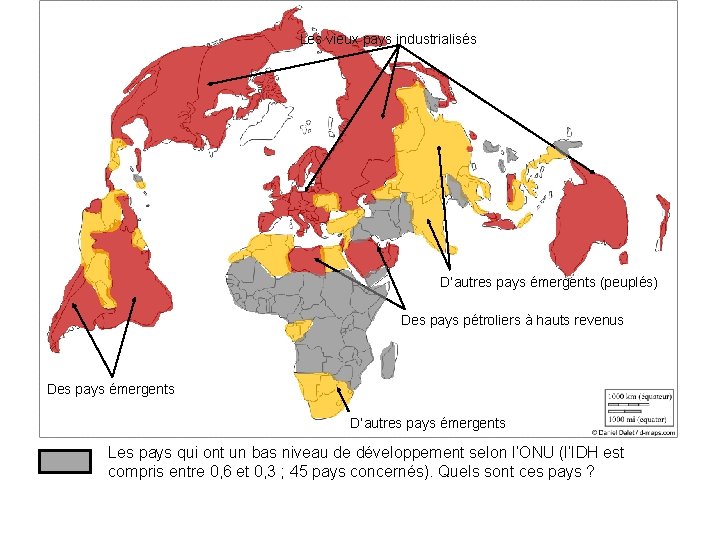 Les vieux pays industrialisés D’autres pays émergents (peuplés) Des pays pétroliers à hauts revenus