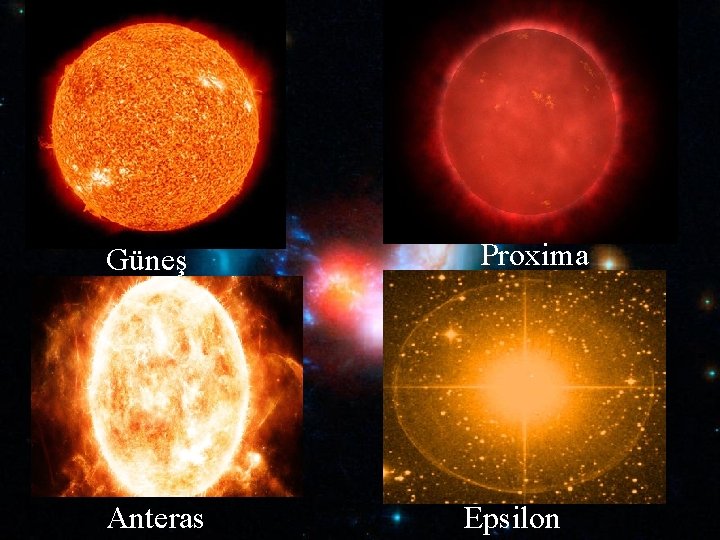 Güneş Anteras Proxima Epsilon Güneş Anteras Proxima Epsilon
