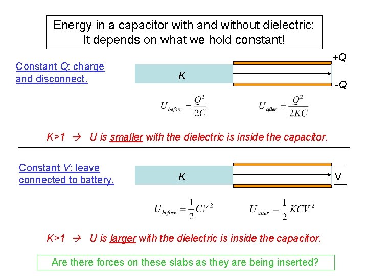 Energy in a capacitor with and without dielectric: It depends on what we hold