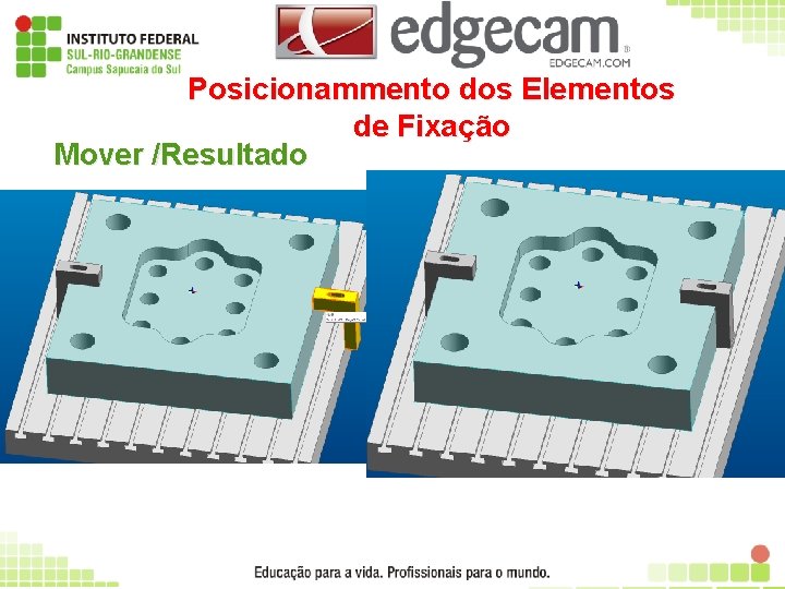 Posicionammento dos Elementos de Fixação Mover /Resultado 