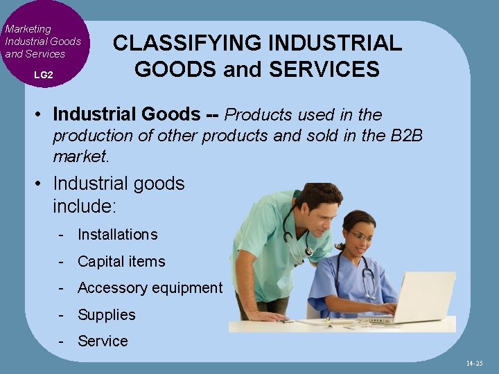 Marketing Industrial Goods and Services LG 2 CLASSIFYING INDUSTRIAL GOODS and SERVICES • Industrial