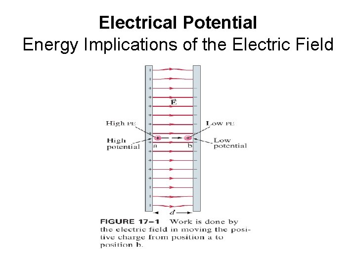 Electrical Potential Energy Implications of the Electric Field 