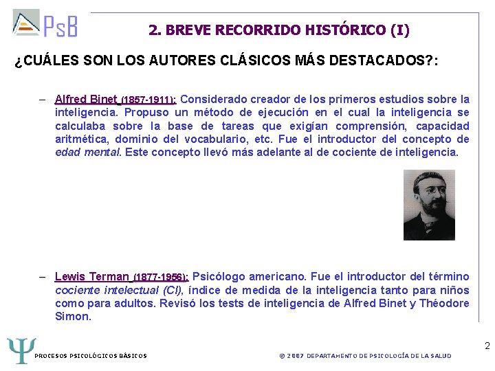 2. BREVE RECORRIDO HISTÓRICO (I) ¿CUÁLES SON LOS AUTORES CLÁSICOS MÁS DESTACADOS? : –