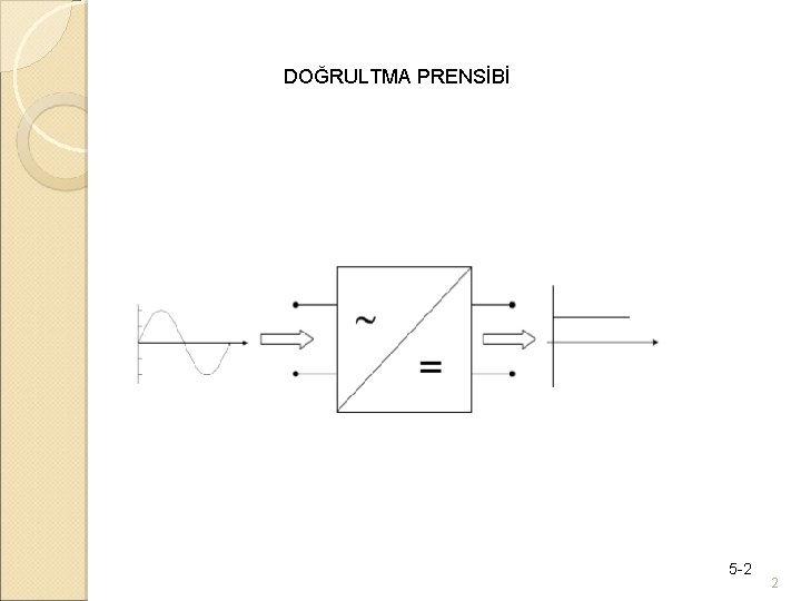 DOĞRULTMA PRENSİBİ 5 -2 2 