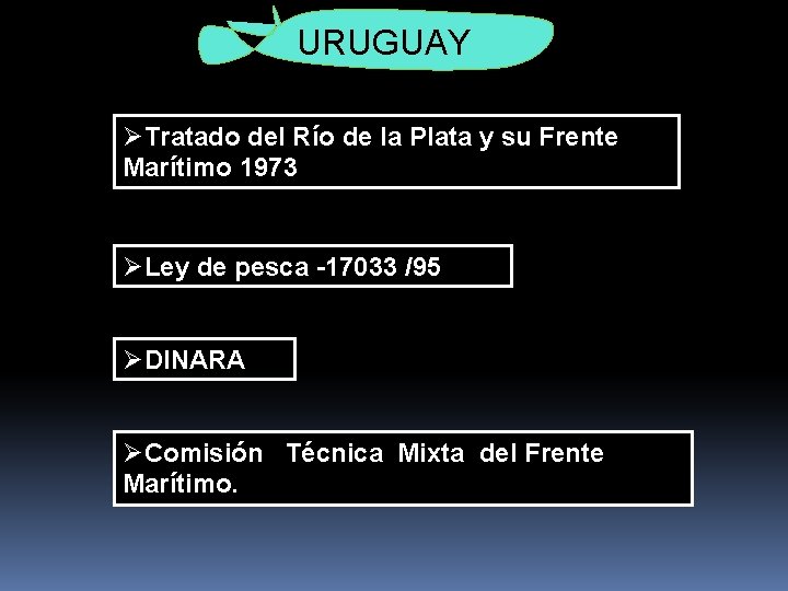 URUGUAY ØTratado del Río de la Plata y su Frente Marítimo 1973 ØLey de