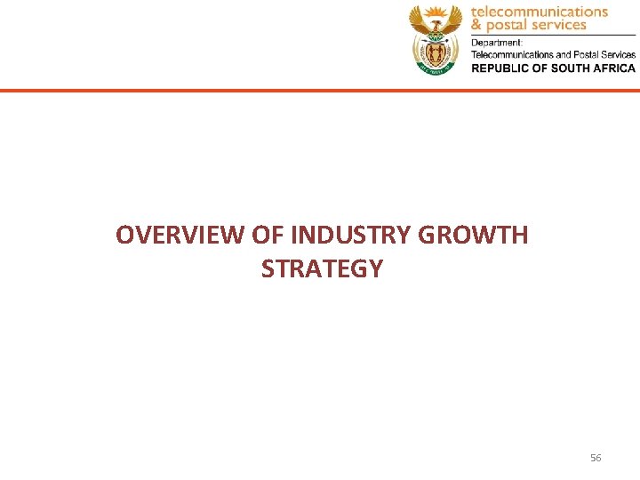 OVERVIEW OF INDUSTRY GROWTH STRATEGY 56 