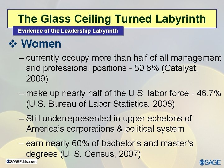 The Glass Ceiling Turned Labyrinth Evidence of the Leadership Labyrinth v Women – currently