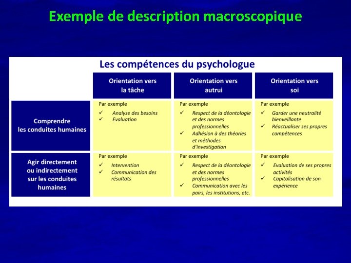 Exemple de description macroscopique 