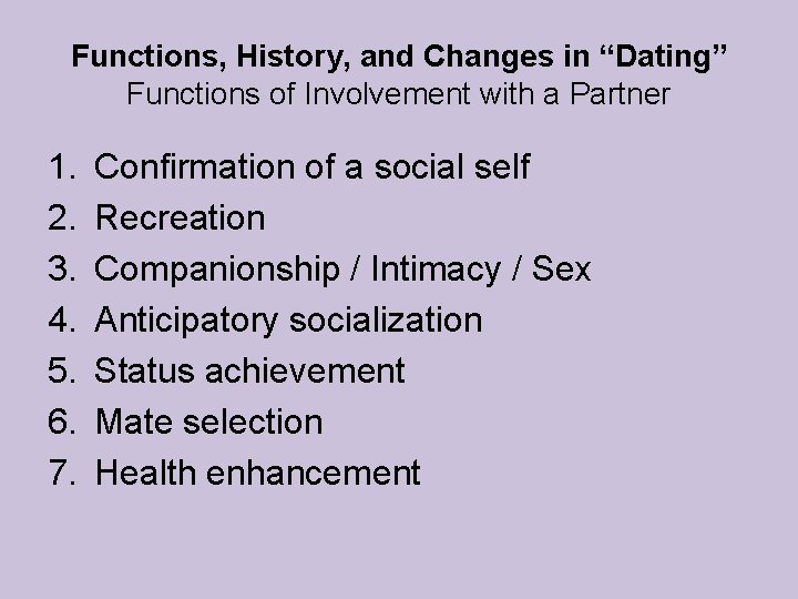 2 of are dating? functions what Cognition