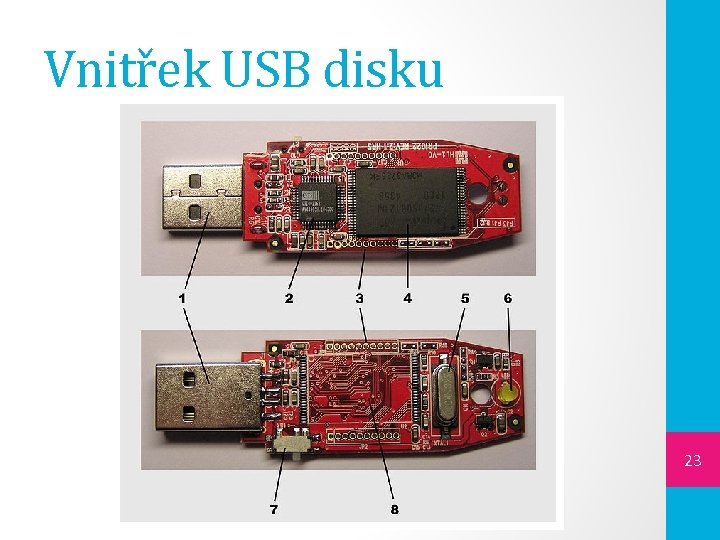 Vnitřek USB disku 23 