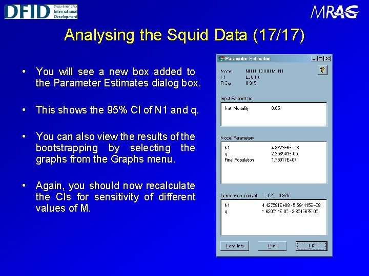 Analysing the Squid Data (17/17) • You will see a new box added to