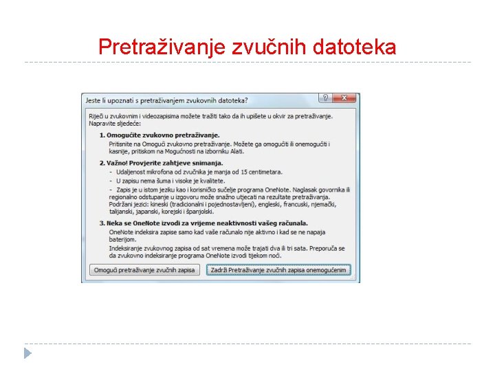  Pretraživanje zvučnih datoteka 