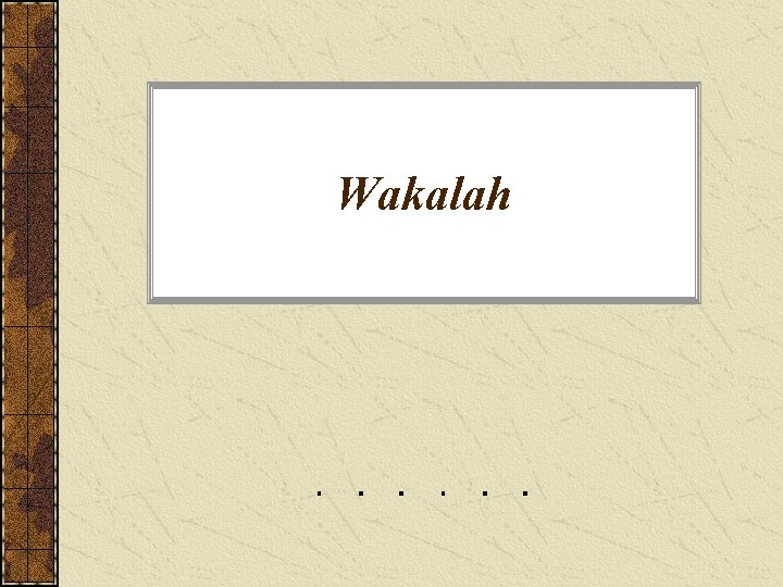 Wakalah 