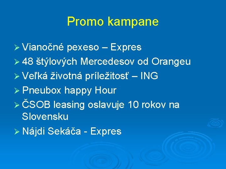 Promo kampane Ø Vianočné pexeso – Expres Ø 48 štýlových Mercedesov od Orangeu Ø