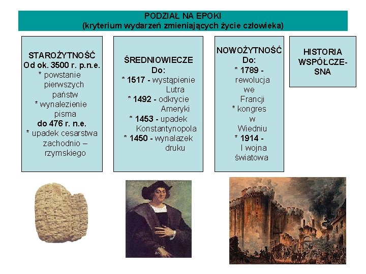 HISTORIA PERIODYZACJA RDA 1 Czym jest historia 2